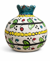 FLORAL POTTERY VASE
