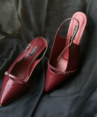 BUCKLED KITTEN HEELS - Zarin by Zarsah