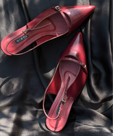 BUCKLED KITTEN HEELS - Zarin by Zarsah