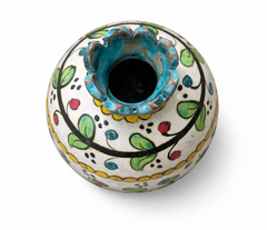 FLORAL POTTERY VASE