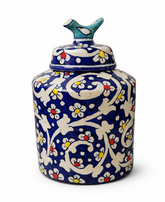 BLUE POTTERY JAR