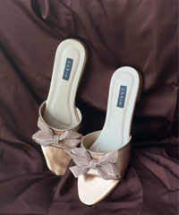 SEZANE BOW SLIDES