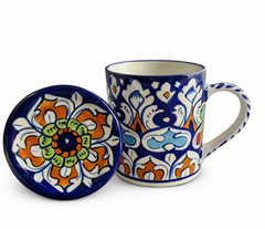 BLUE POTTERY MUG